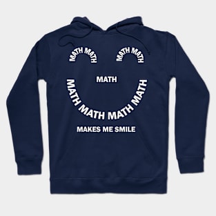 White Math Smile Hoodie